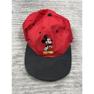 Vintage Mickey Mouse Hat Cap‎ Mens One Size Snapback Embroidered Disney